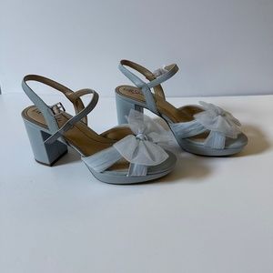 LifeStride Last Dance Platform Sandal - Blue- Size 9